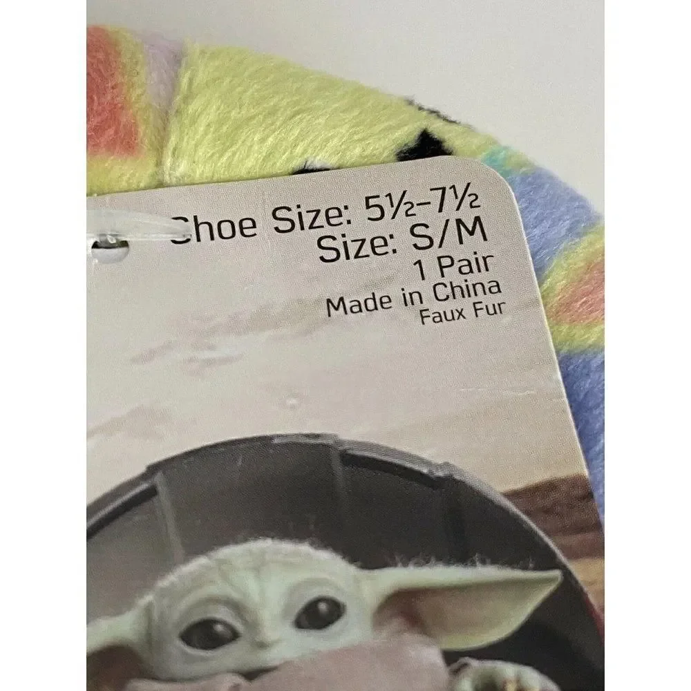 Baby Yoda Slipper Socks Sz S/M (5.5-7.5) Grogu Star Wars Mandalorian Non-Slip‎
